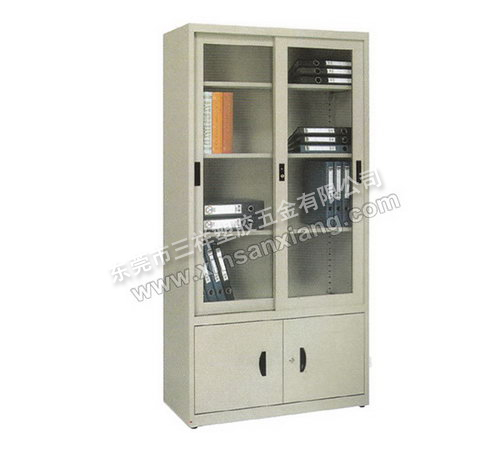 上玻下小掩門(mén)柜<br> 型號(hào)：TG-030<br>規(guī)格(mm)：1800H×900W×400D
